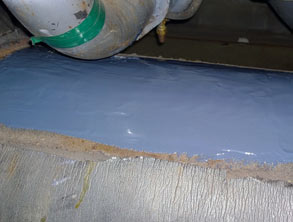 Underwater application of Belzona 1212 